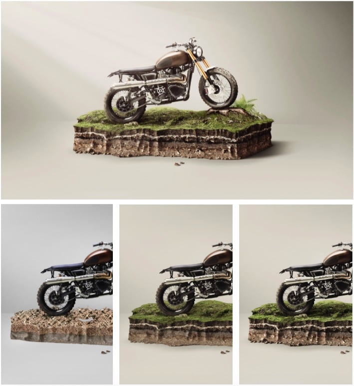 bike retouch from scratch