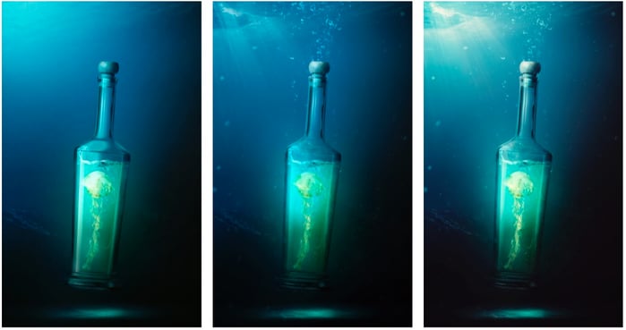 underwater void retouch