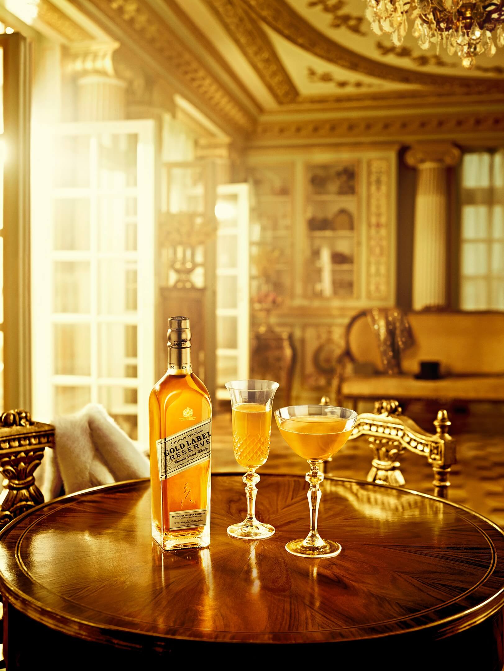 Happy Finish retouched this image for Johnny Walker's Gold Label Reserve campaign