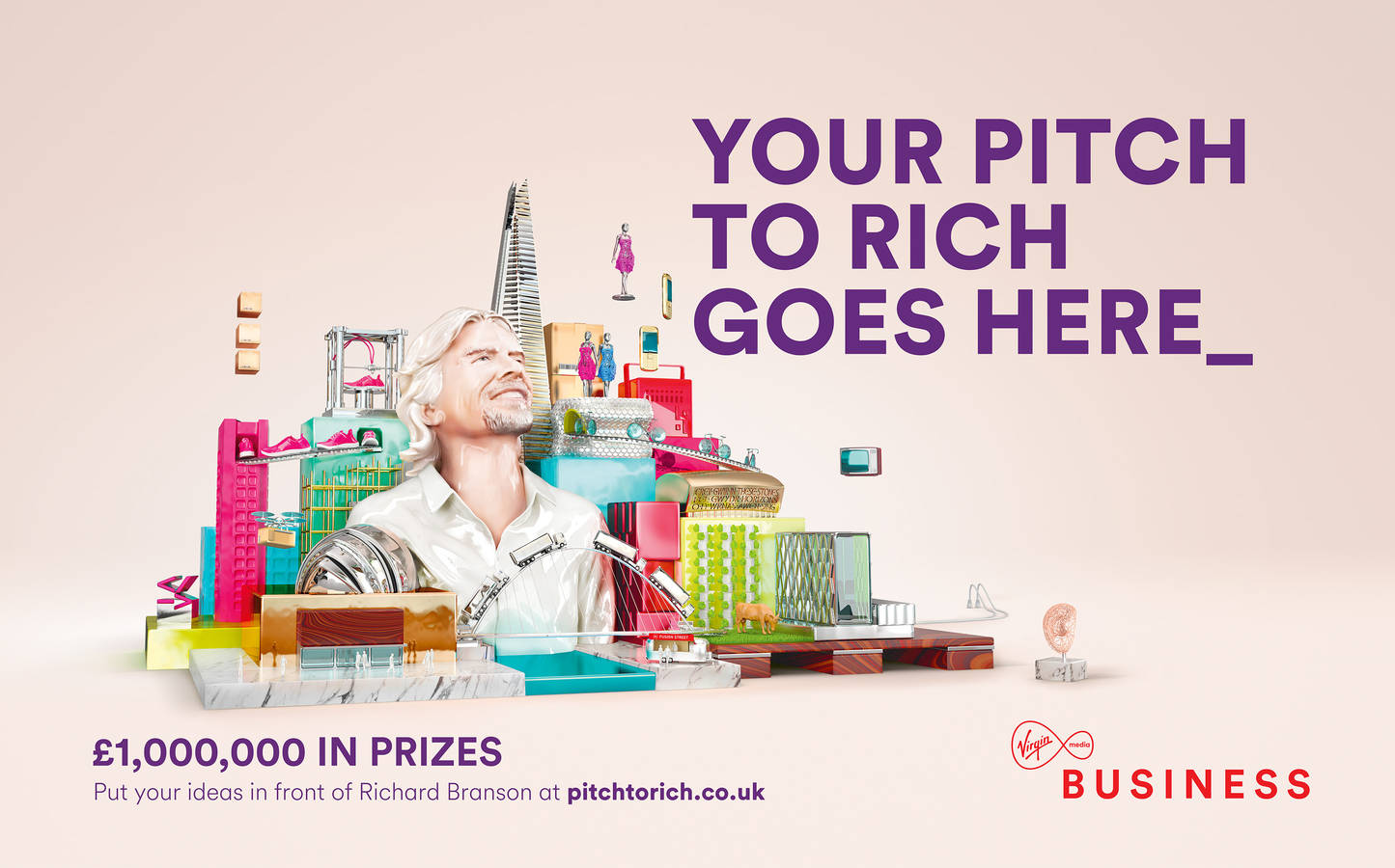 Virgin Media Business Happy Finish Retouch Kieran Clancy Rainer Usselmann CGI Simon Allan