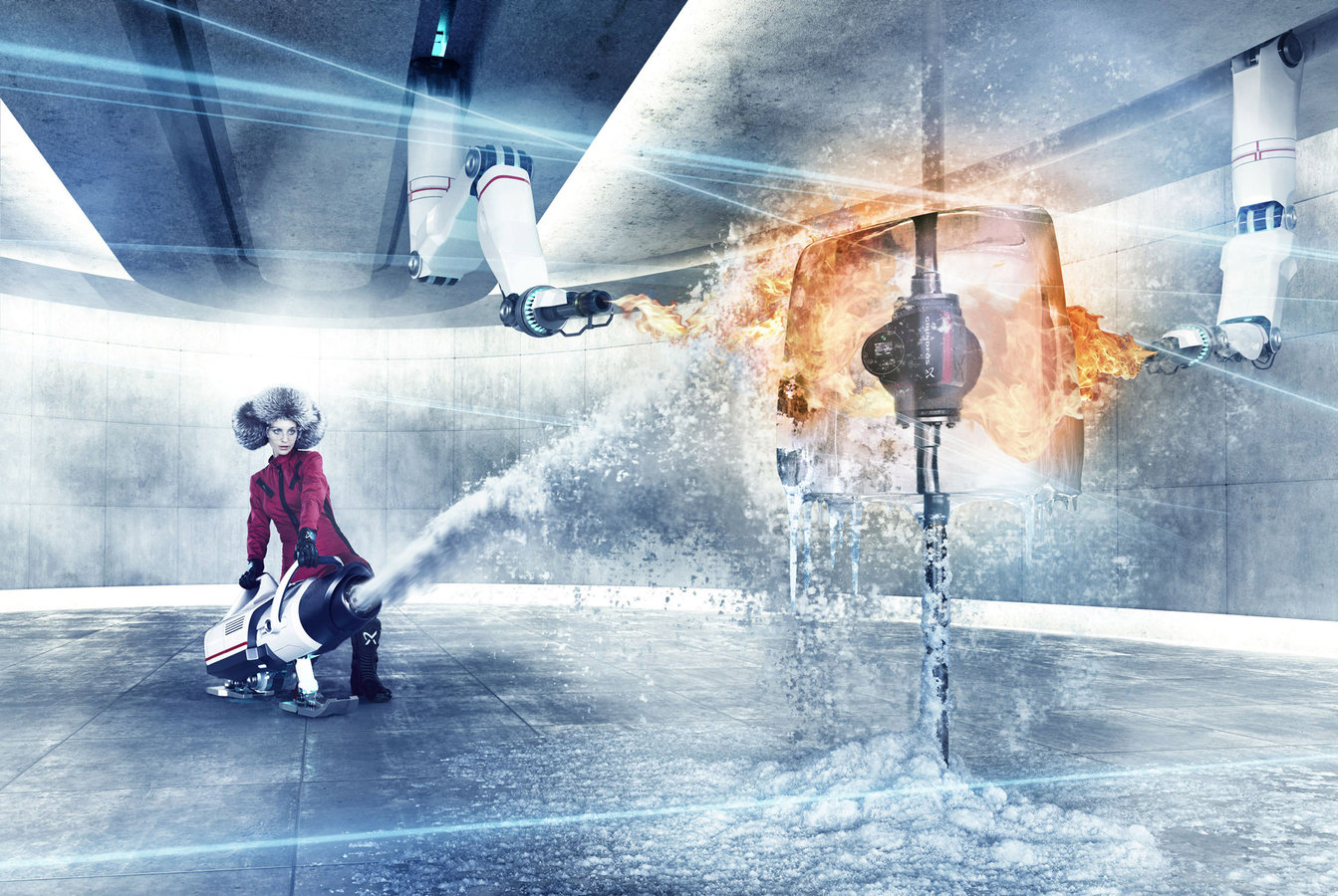 Grundfos Happy Finish Retouch Vahakn Vorperian CGI Matt Painter & Simon Nankivell