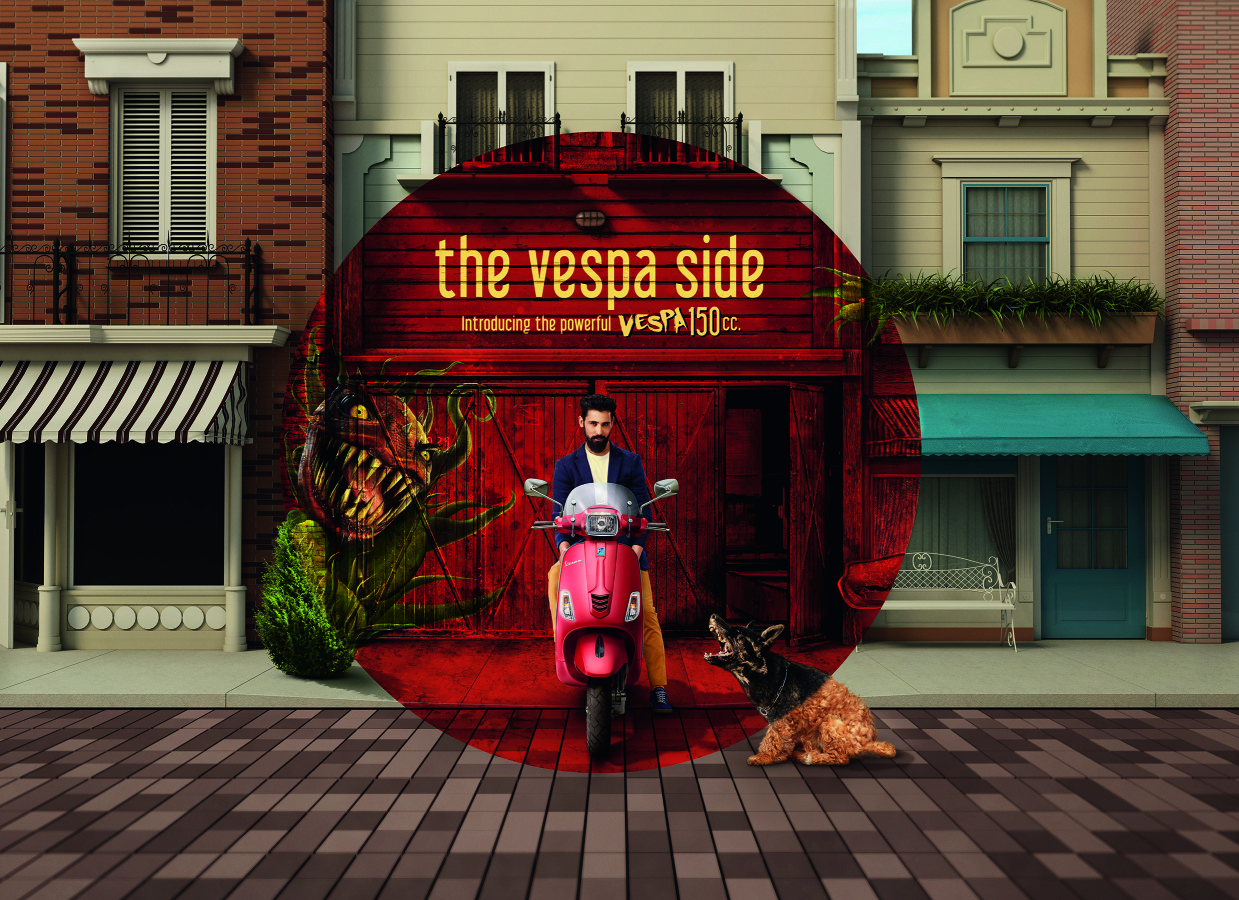 Vespa Happy Finish Retouch CGI