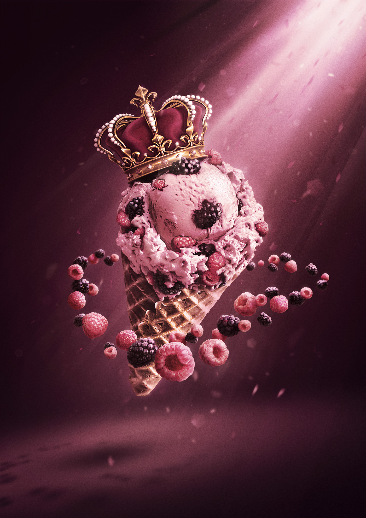 Ice cream retouched by Happy Finish artist Dominik Laurysiewicz
